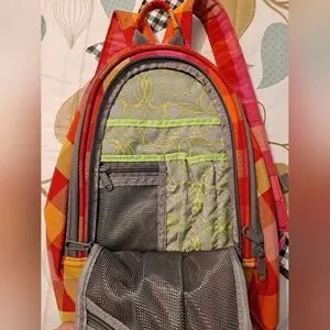Dakine Checkerboard Red Pink Orange Neon Green Backpack Dakine | Bags | Dakine Checkerboard Red Pink Orange Neon  main image 2